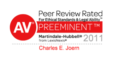 peer review rated for ethical standards and legal ability badge